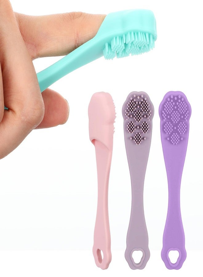 Exircy 4 Pack Dog Finger Toothbrush Small Breed, Silicone Dog and Cat Finger Toothbrush Kit Food Grade, Easily Clean Teeth Dirt - Image 1